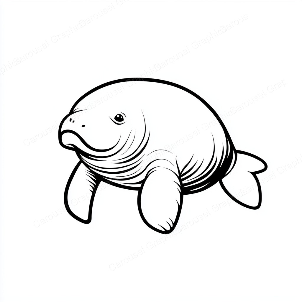 Manatee Vector Graphic preview