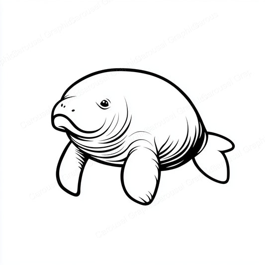 Manatee Vector Graphic preview