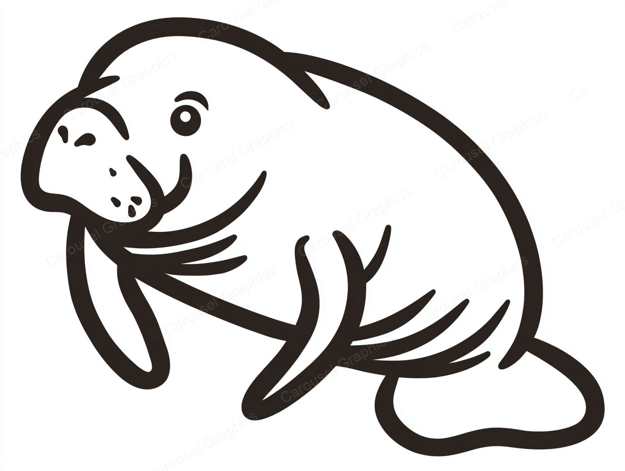 Manatee Vector Graphic preview