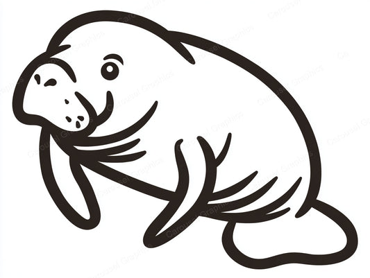 Manatee Vector Graphic preview