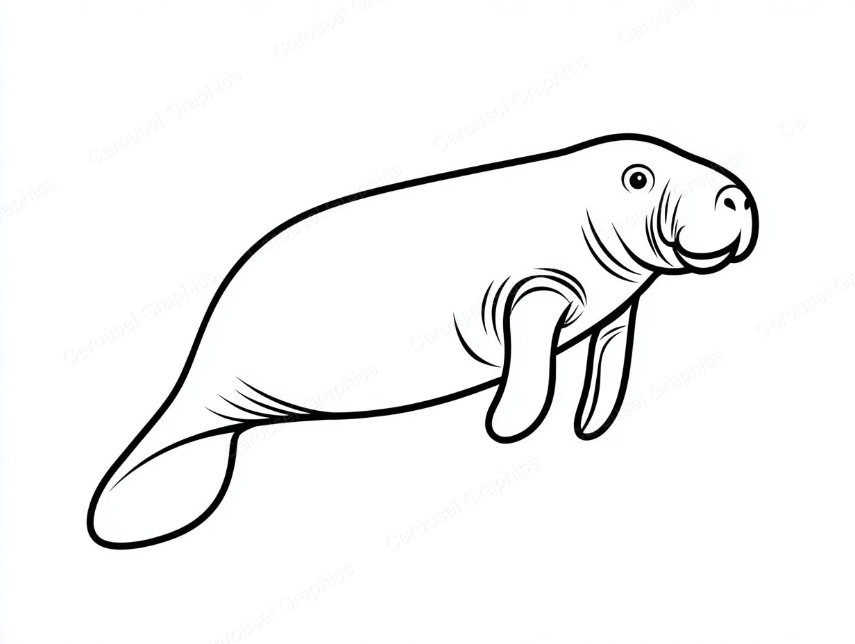 Manatee Vector Graphic preview