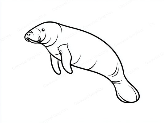 Manatee Vector Graphic preview