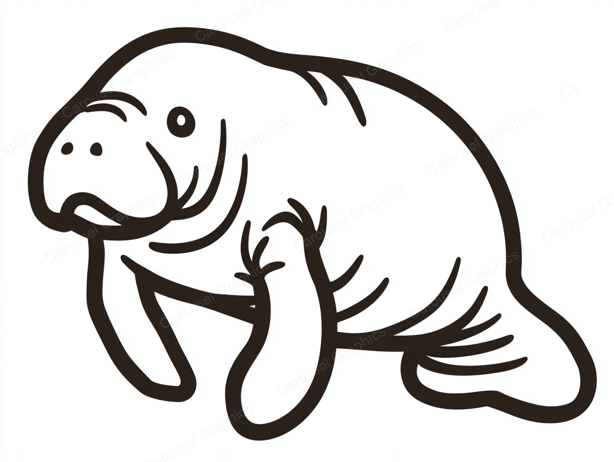 Manatee Vector Graphic preview