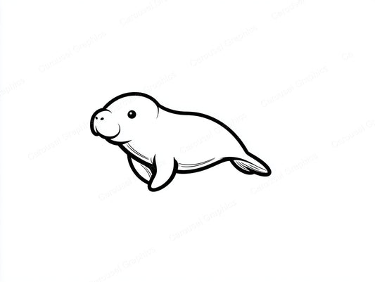 Manatee Vector Graphic preview