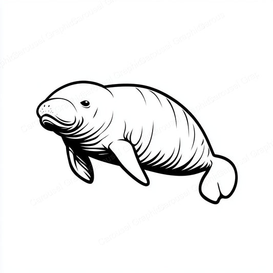 Manatee Vector Graphic preview