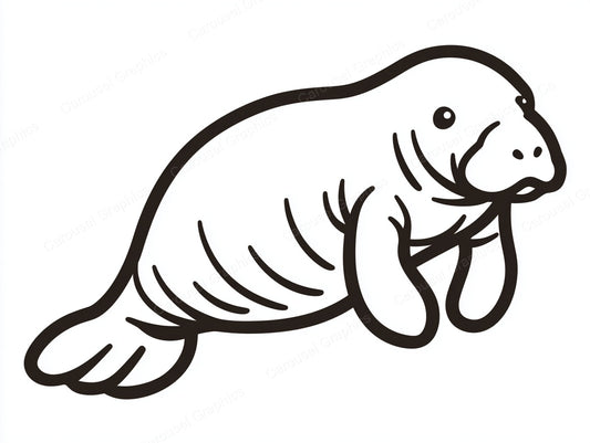 Manatee Vector Graphic preview