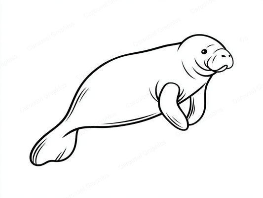 Manatee Vector Graphic preview