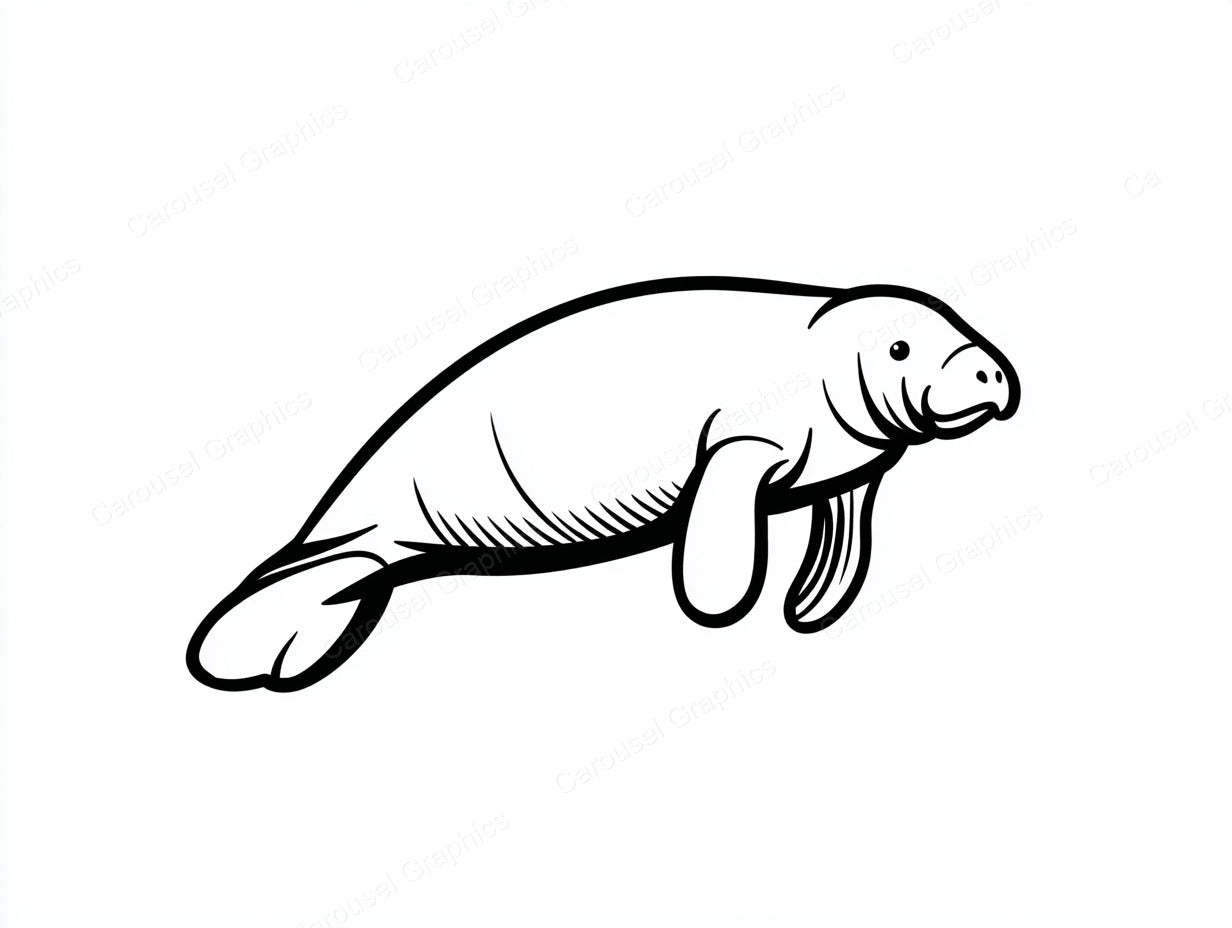 Manatee Vector Graphic preview