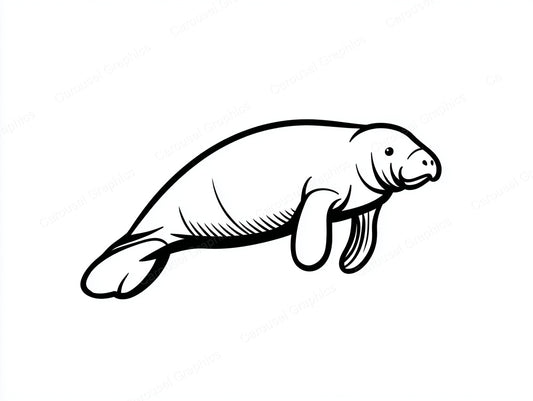 Manatee Vector Graphic preview