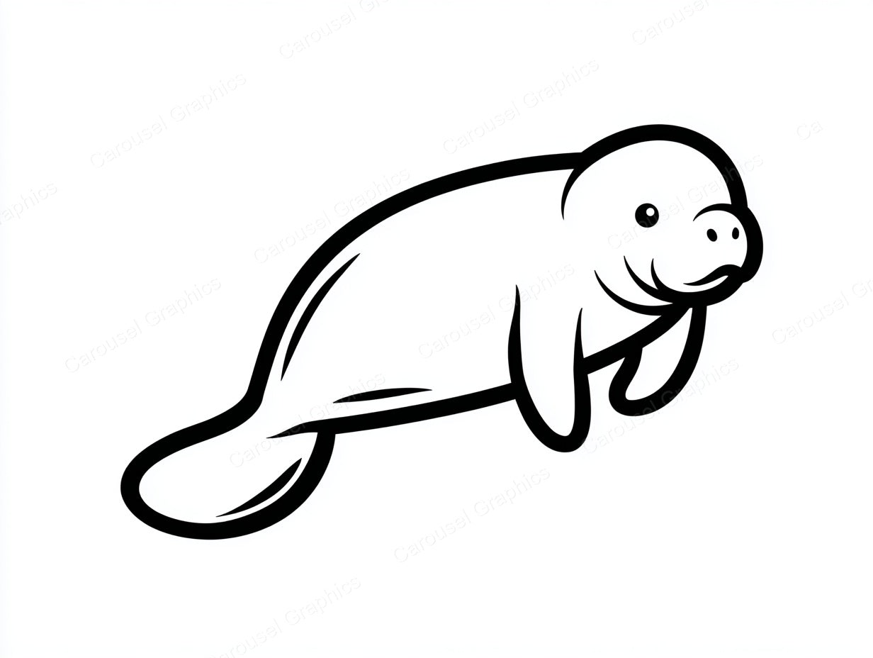 Manatee Vector Graphic preview