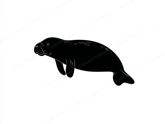 Manatee Vector Graphic preview