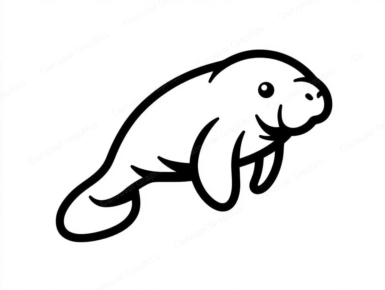 Manatee Vector Graphic preview