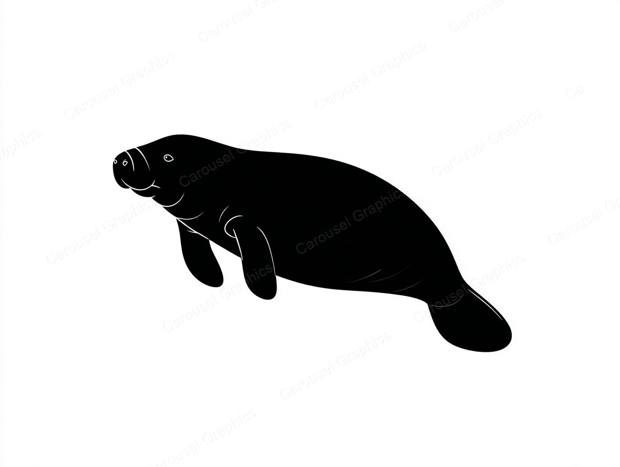 Manatee Vector Graphic preview
