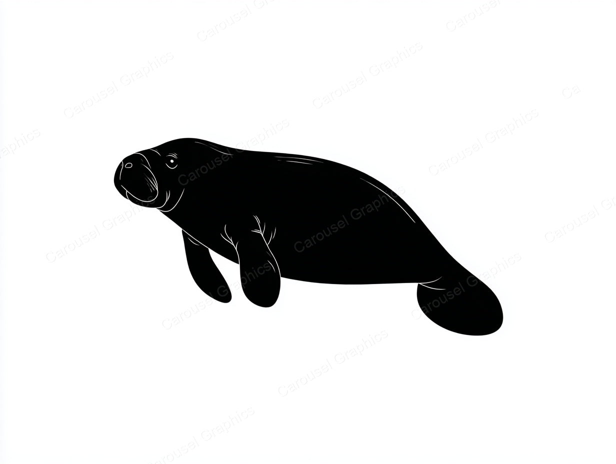 Manatee Vector Graphic preview