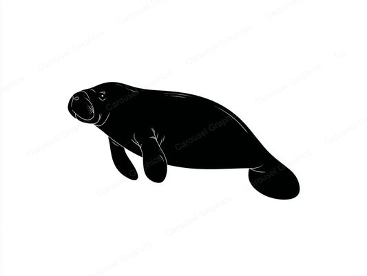 Manatee Vector Graphic preview