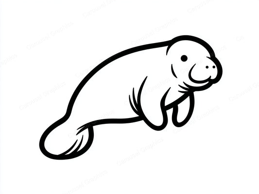 Manatee Vector Graphic preview