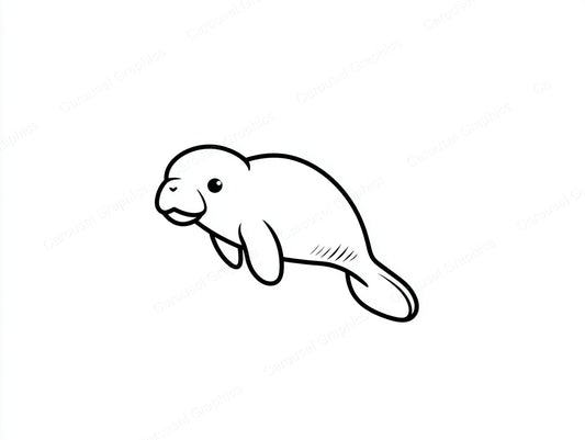 Manatee Vector Graphic preview