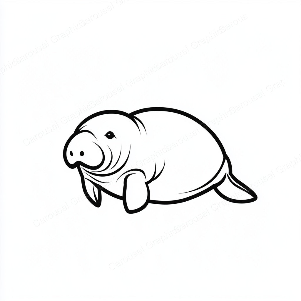 Manatee Vector Graphic preview