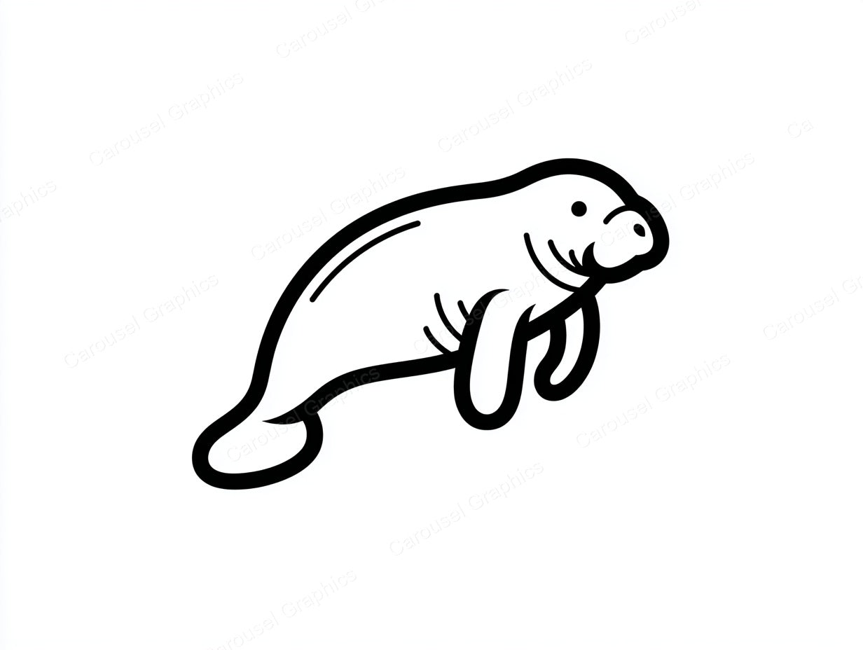 Manatee Vector Graphic preview