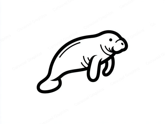 Manatee Vector Graphic preview