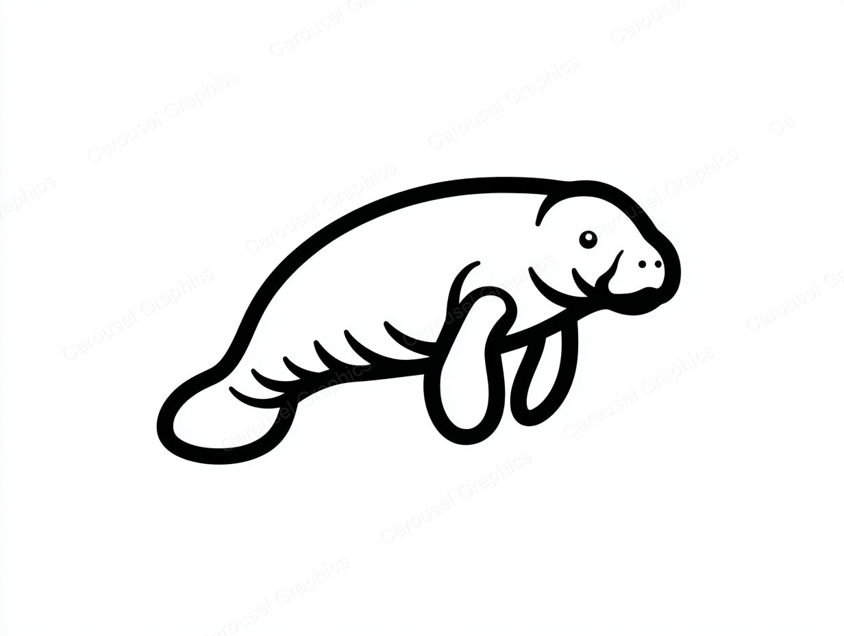Manatee Vector Graphic preview