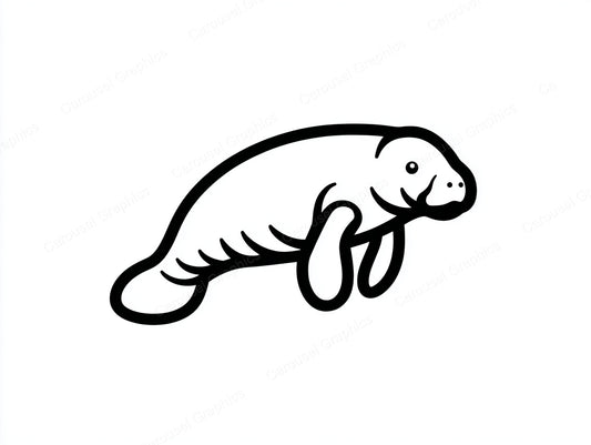 Manatee Vector Graphic preview