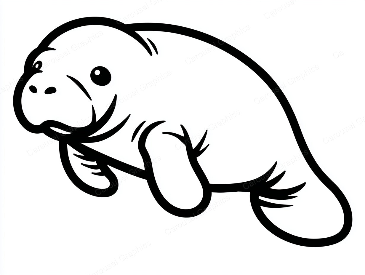 Manatee Vector Graphic preview