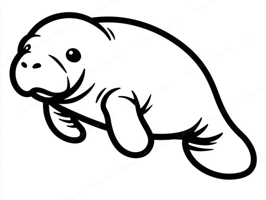 Manatee Vector Graphic preview