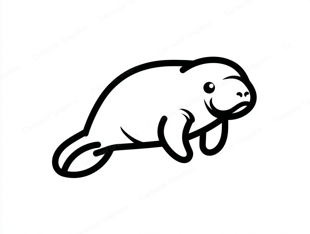 Manatee Vector Graphic preview