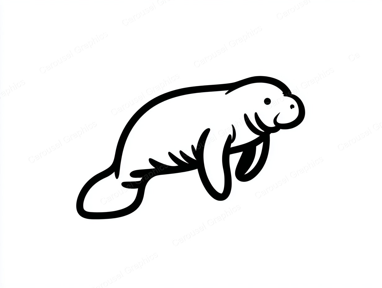 Manatee Vector Graphic preview