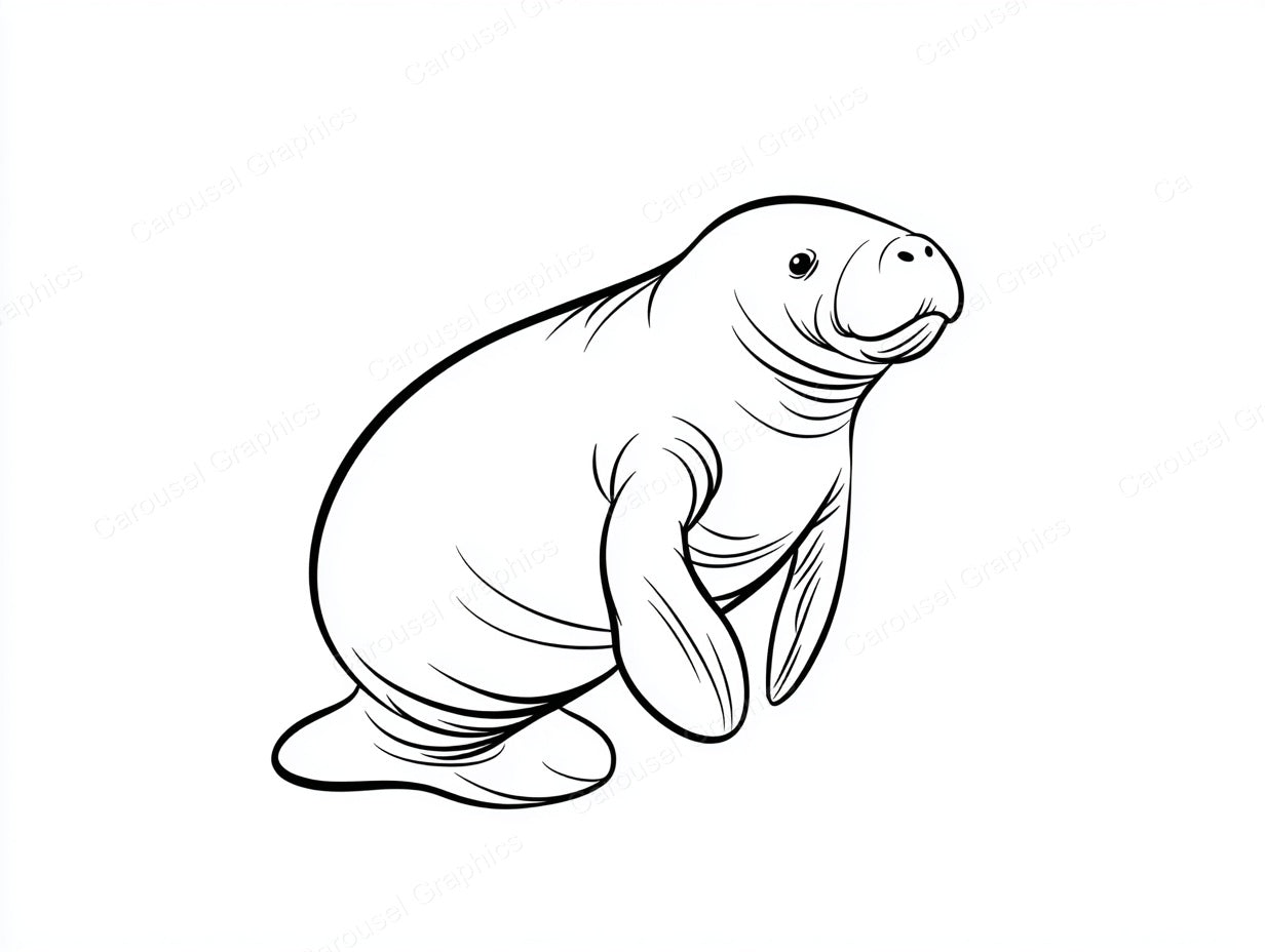 Manatee Vector Graphic preview