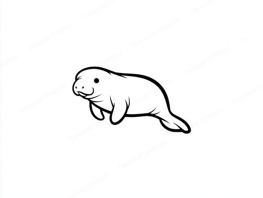 Manatee Vector Graphic preview