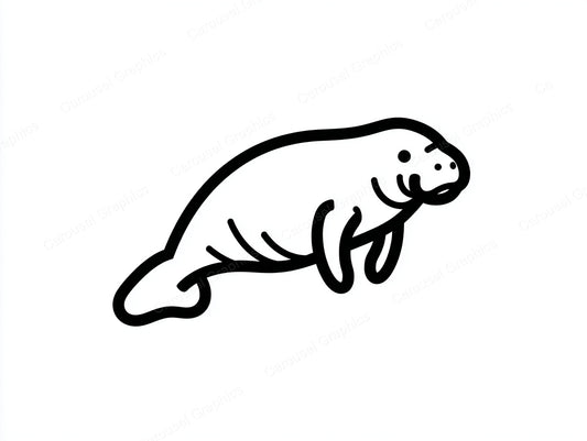 Manatee Vector Graphic preview