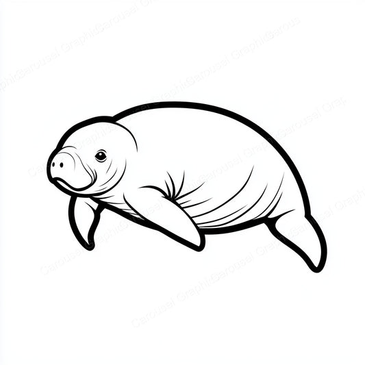 Manatee Vector Graphic preview