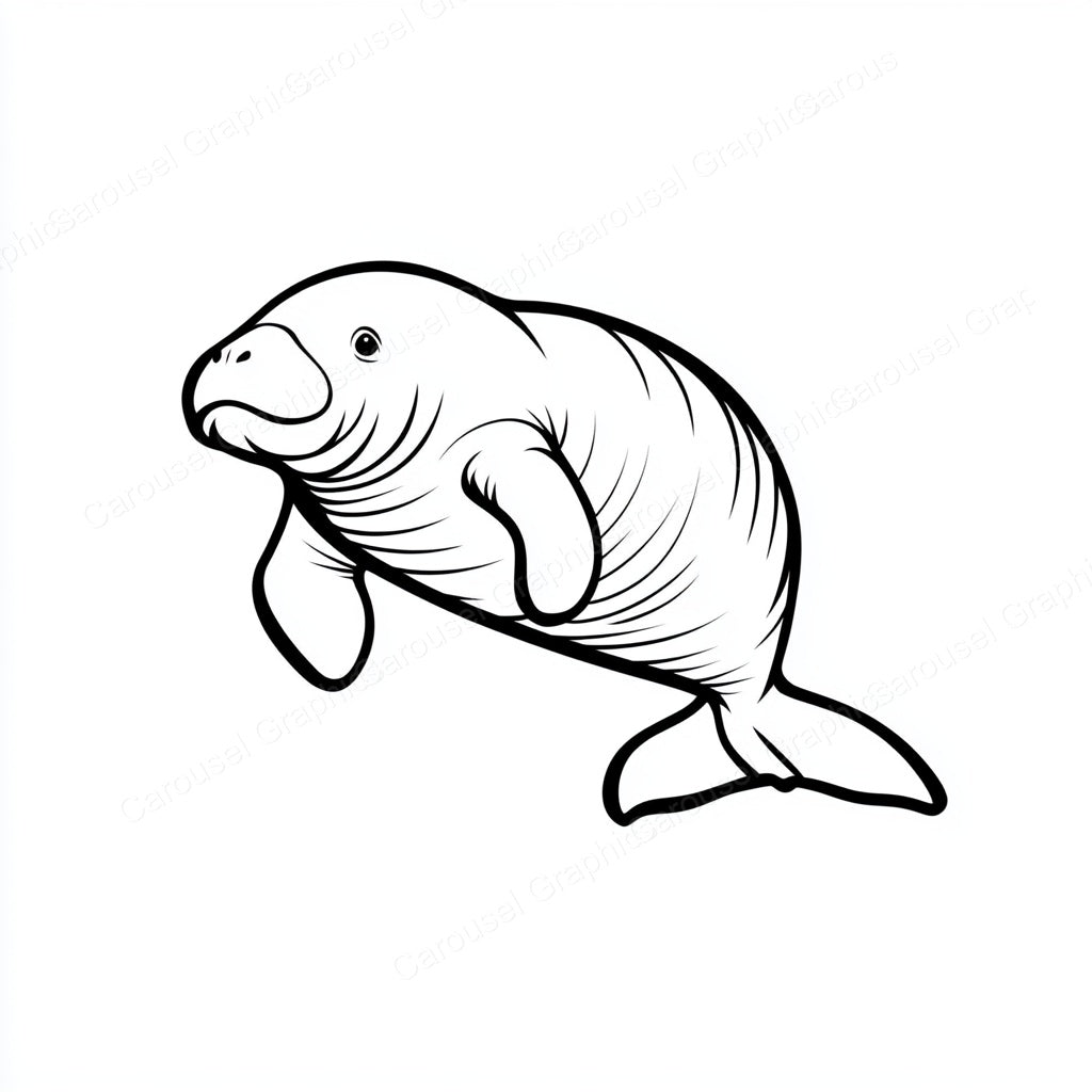 Manatee Vector Graphic preview