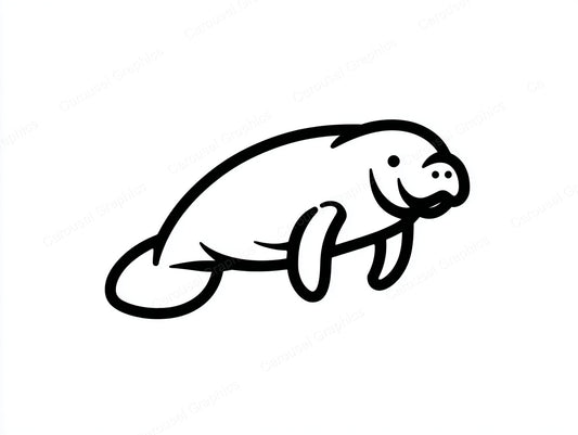 Manatee Vector Graphic preview