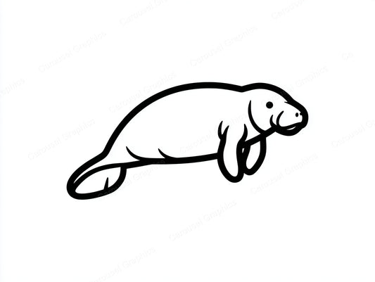 Manatee Vector Graphic preview