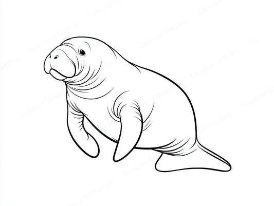 Manatee Vector Graphic preview