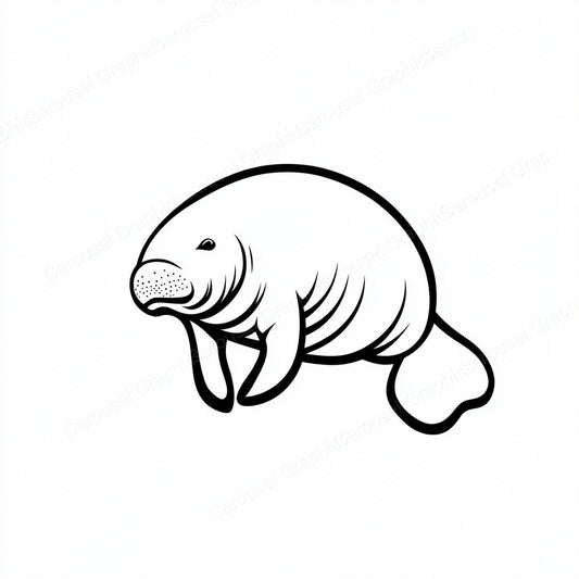 Manatee Vector Graphic preview