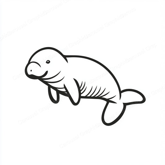 Manatee Vector Graphic preview