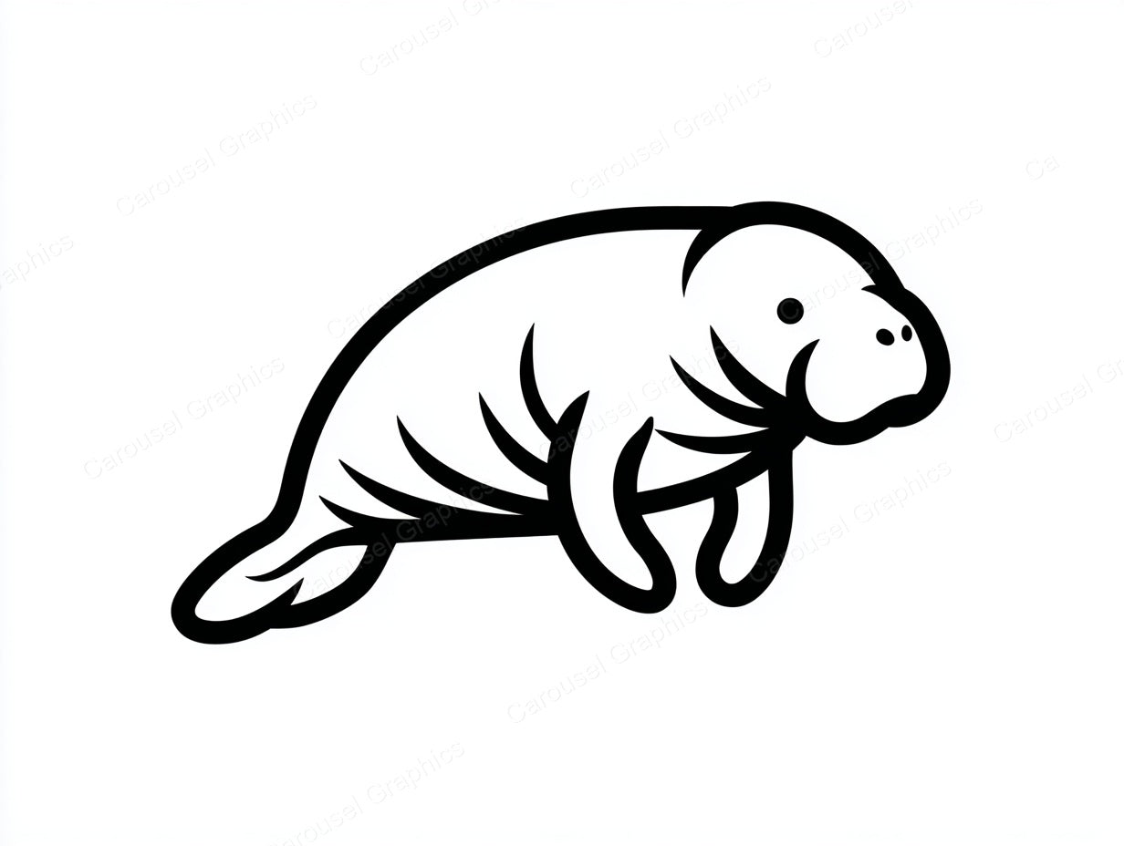 Manatee Vector Graphic preview