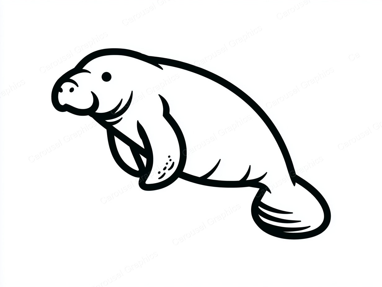 Manatee Vector Graphic preview