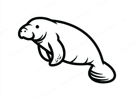Manatee Vector Graphic preview