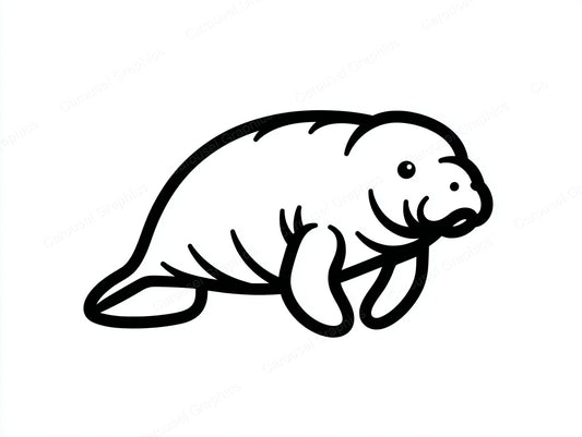 Manatee Vector Graphic preview