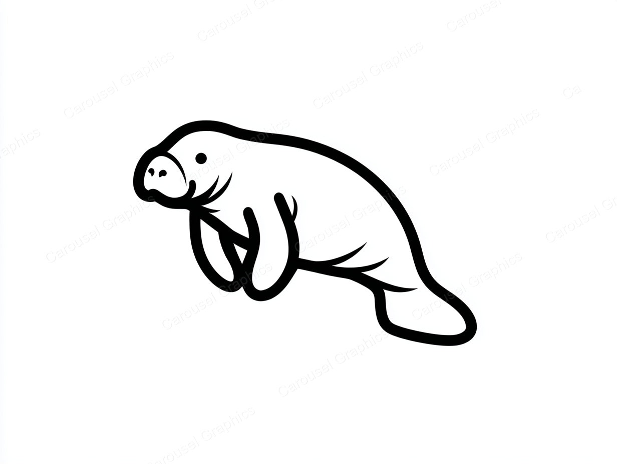Manatee Vector Graphic preview