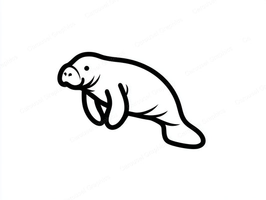 Manatee Vector Graphic preview