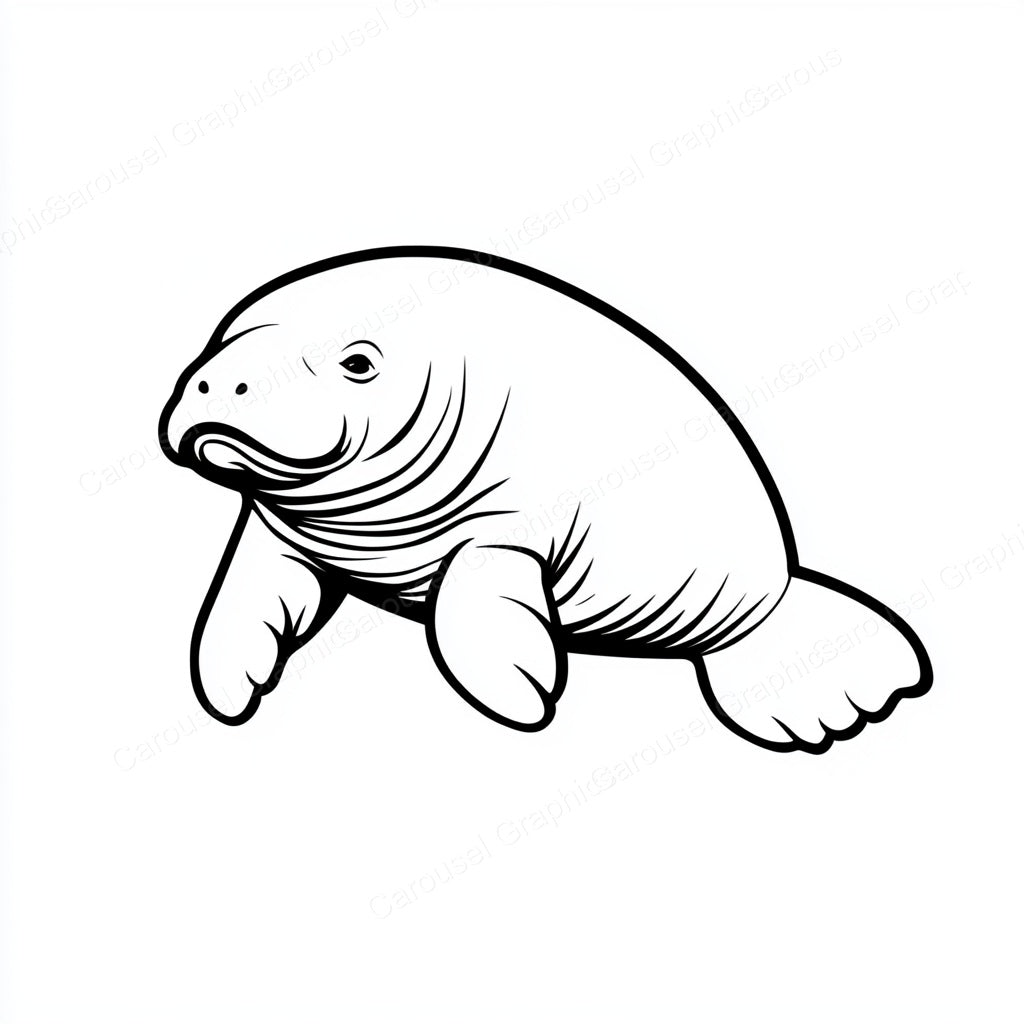 Manatee Vector Graphic preview