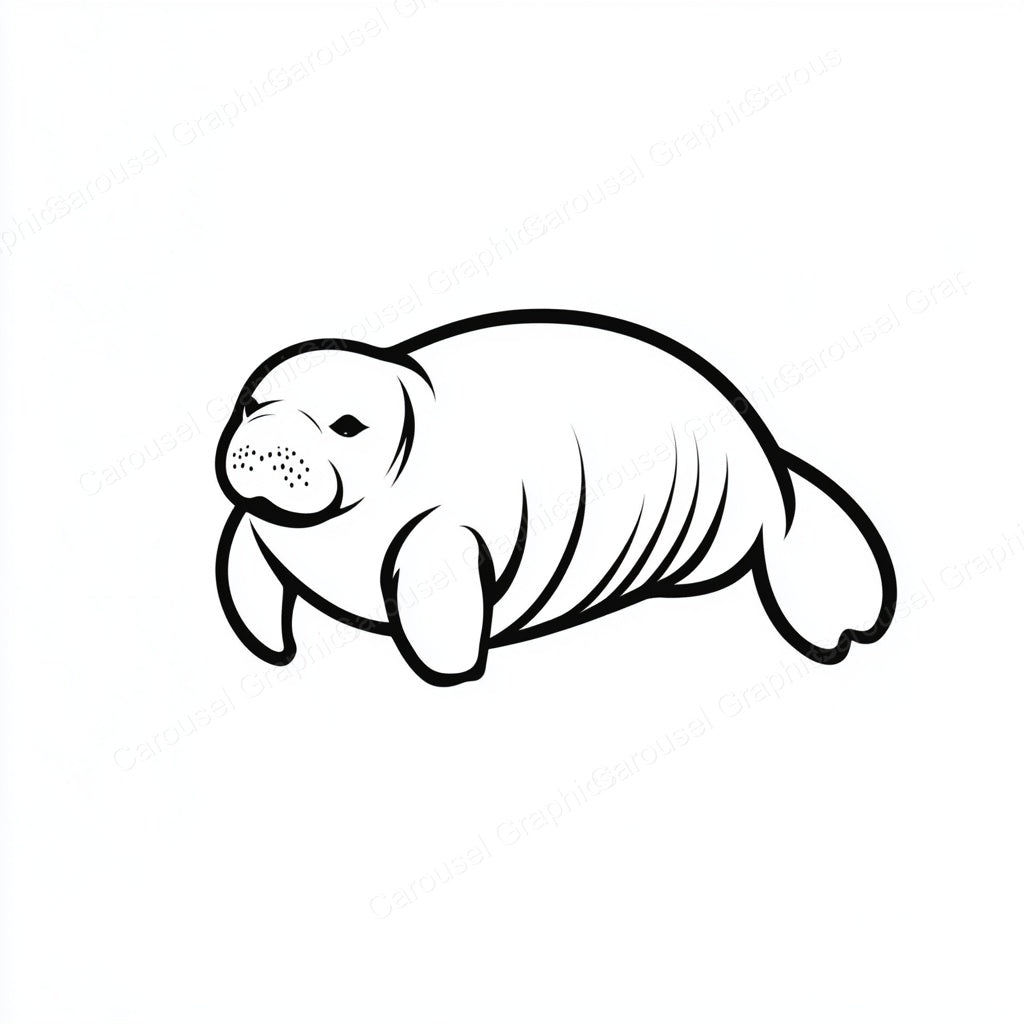 Manatee Vector Graphic preview