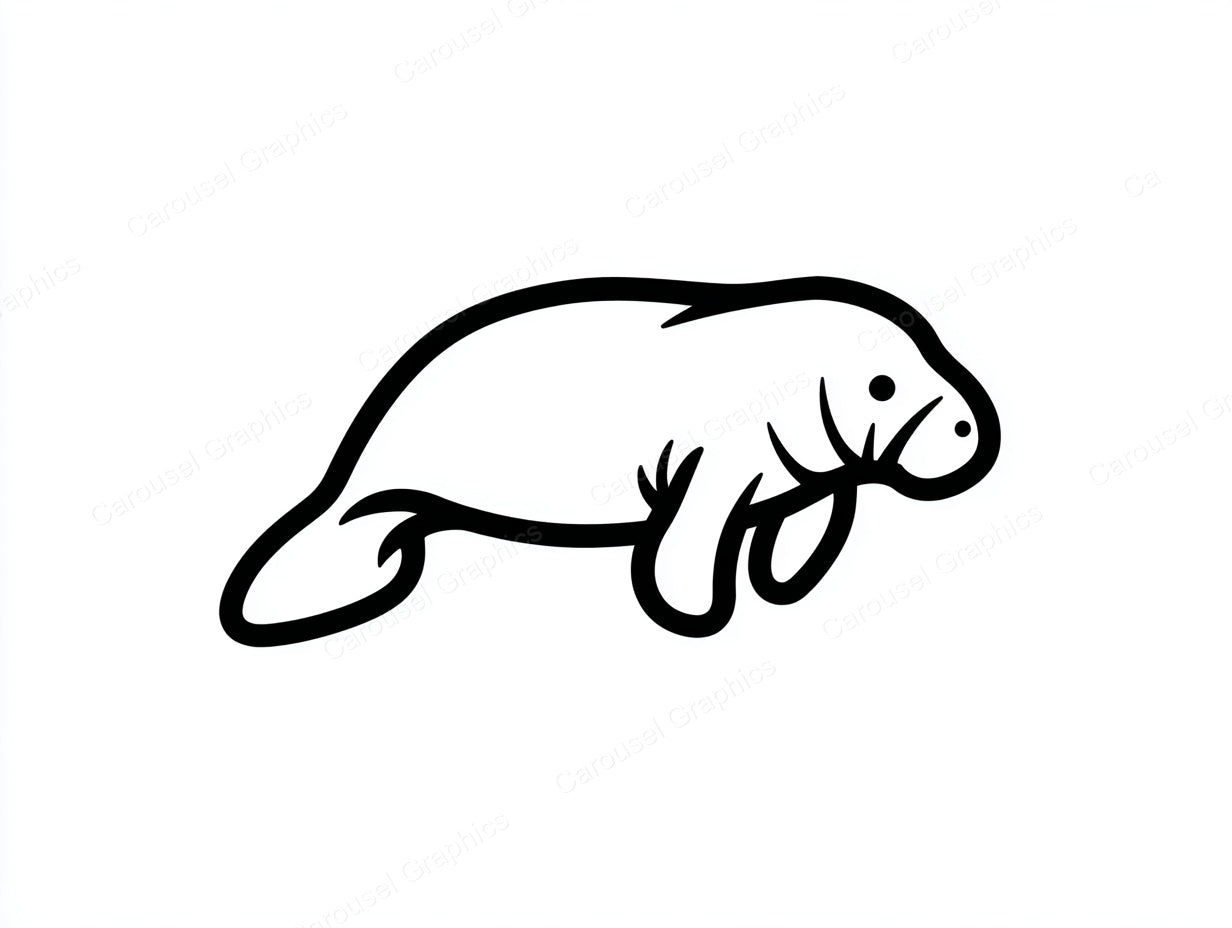Manatee Vector Graphic preview