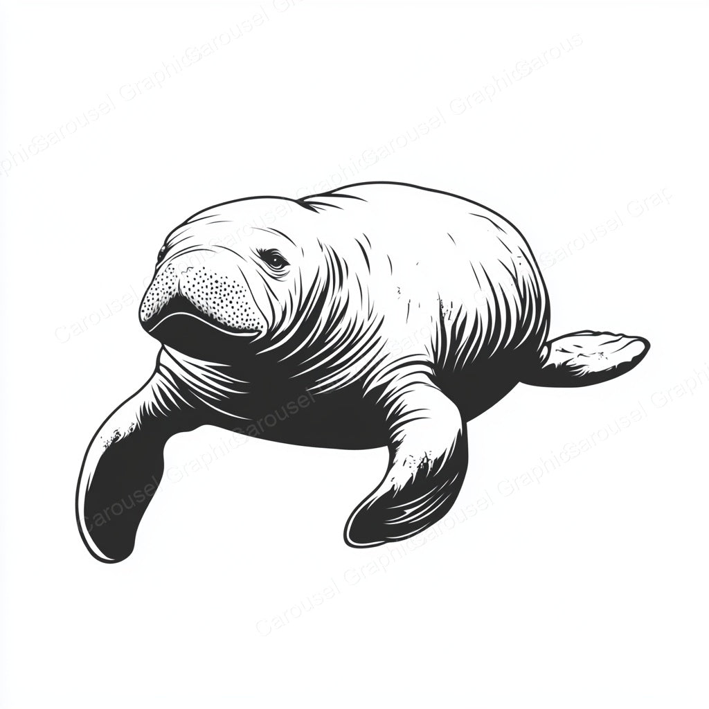 Manatee Vector Graphic preview